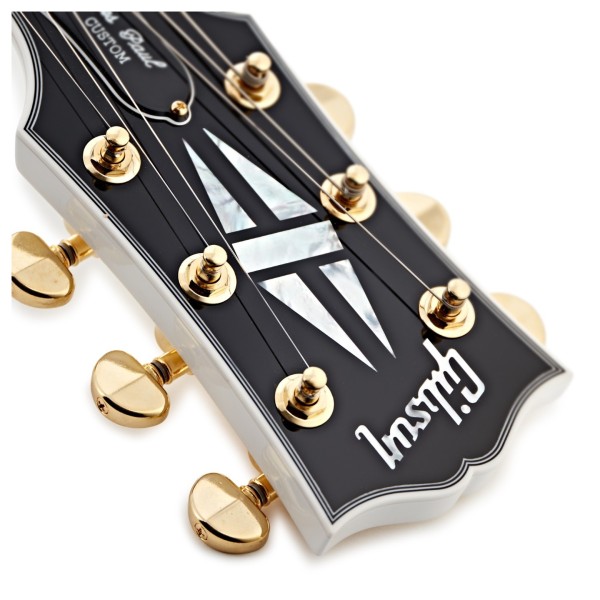 Gibson Custom Les Paul Custom, Alpine White #CS502446 - headstock logo