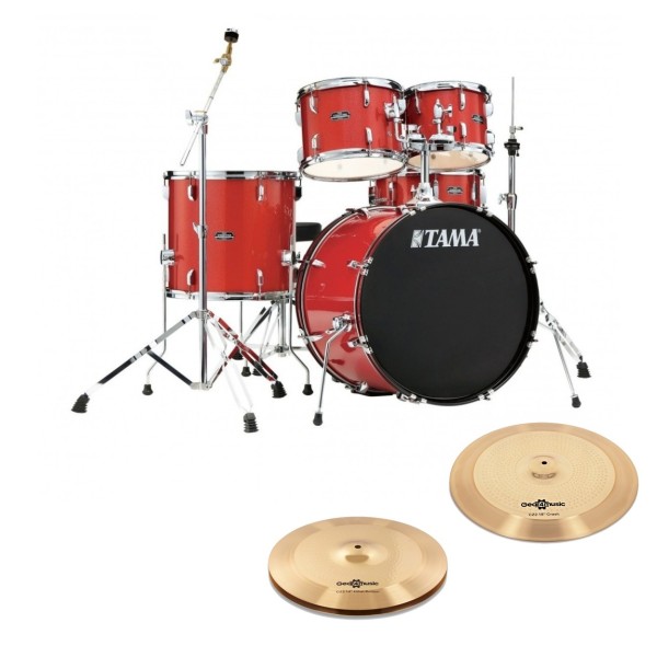 Tama Stagestar 22" 5pc Drum Kit w/Cymbals, Red Sparkle