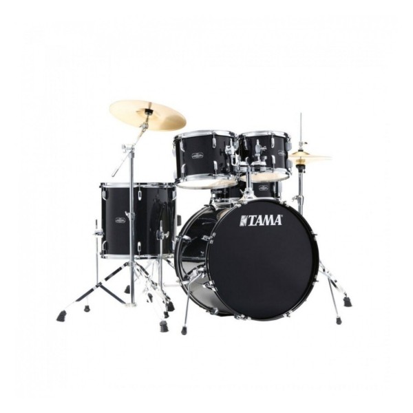 Tama Stagestar 20" 5pc Drum Kit w/Cymbals, Black Sparkle