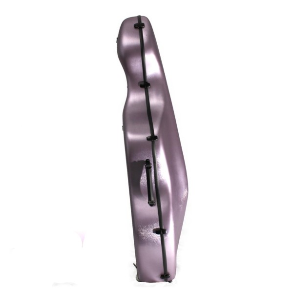 Young Polycarbonate Cello Case with Wheels, Brushed Lilac