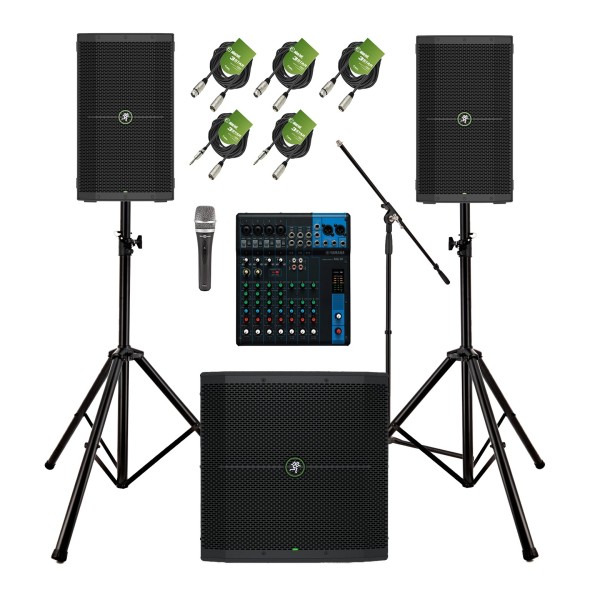 Mackie Thump210 Complete PA System Bundle