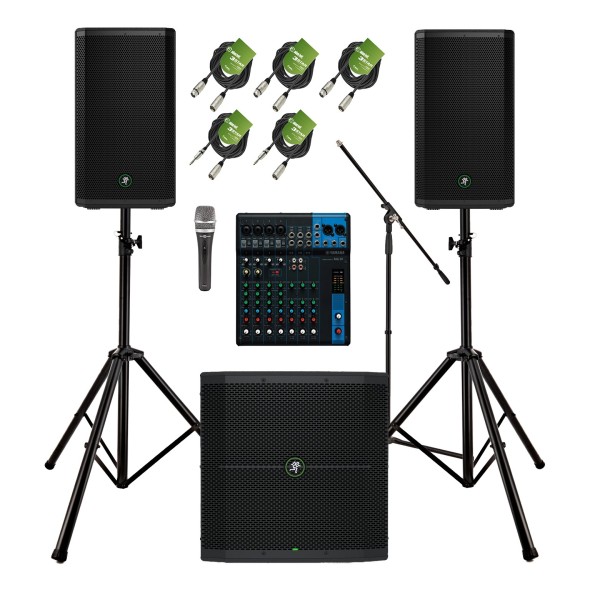 Mackie Thrash212 Complete PA System Bundle