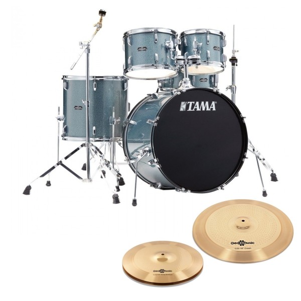 Tama Stagestar 22" 5pc Drum Kit w/Cymbals, Blue Mist
