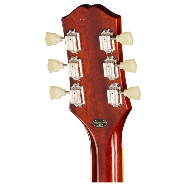 Epiphone Les Paul Standard 50s Figured, Washed Cherry Sunburst - back of headstock