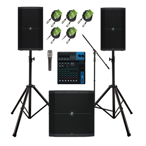 Mackie Thump212 Complete PA System Bundle