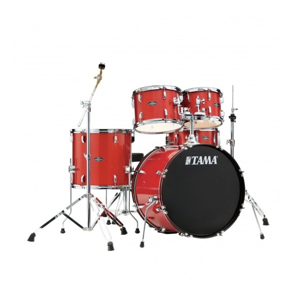 Tama Stagestar 20" 5pc Drum Kit w/Cymbals, Red Sparkle