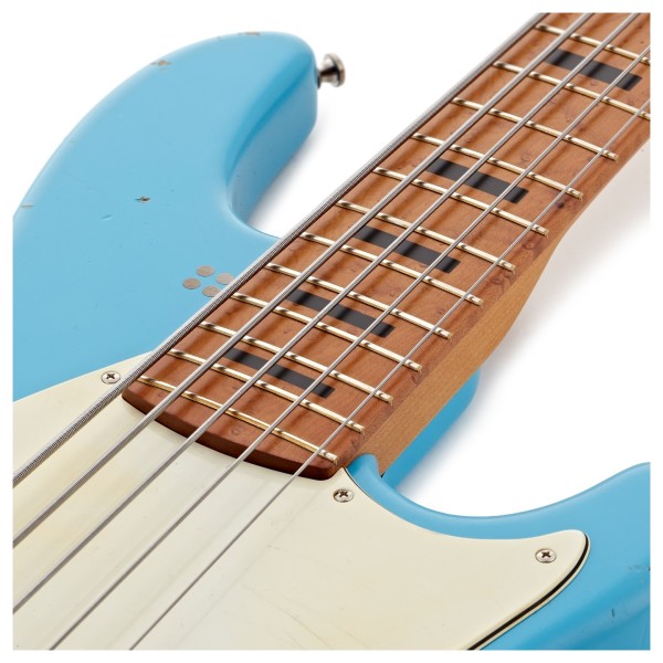Sandberg California VM 5-String, Hardcore Aged Marley Blue - upper frets