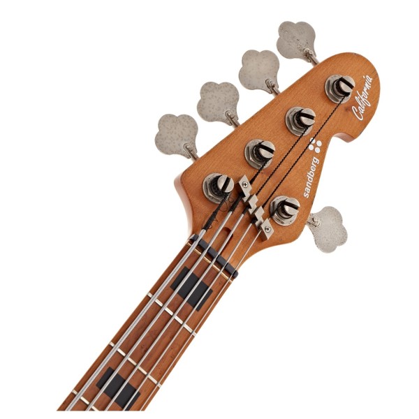 Sandberg California VM 5-String, Hardcore Aged Marley Blue - headstock