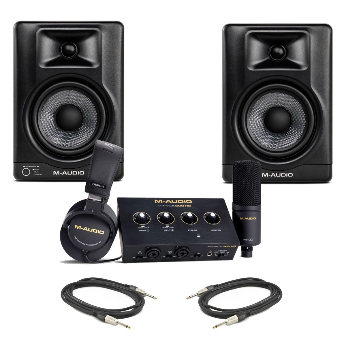 Click to view product details and reviews for M Audio Bx5bt And M Track Duo Hd Complete Home Recording Bundle.