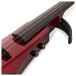 NS Design WAV4 Electric Violin, Transparent Red Gloss