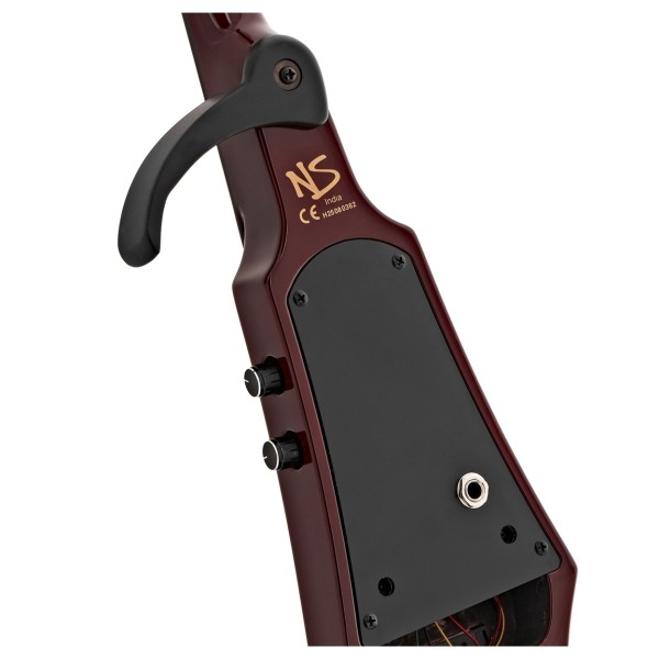 NS Design WAV4 Electric Violin, Transparent Red Gloss