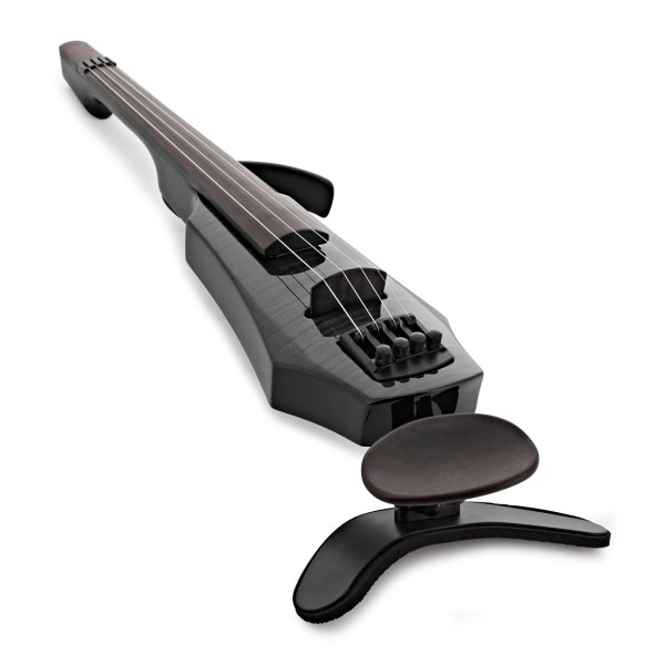 NS Design WAV4 Electric Violin, Transparent Black Gloss