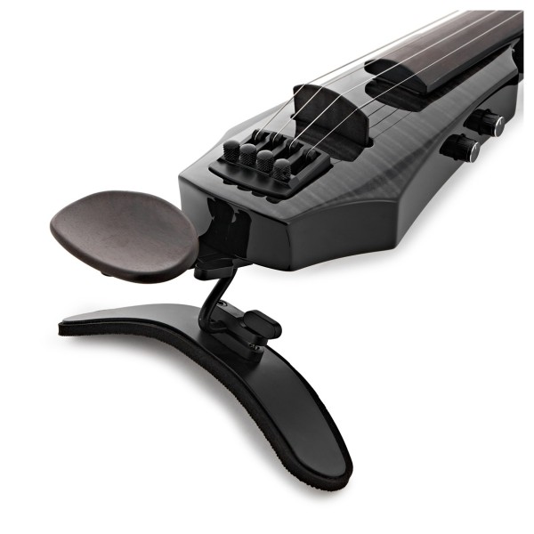 NS Design WAV4 Electric Violin, Transparent Black Gloss