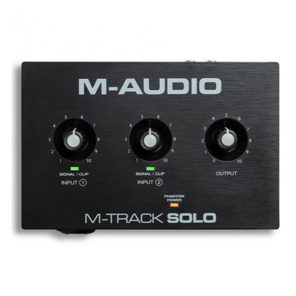 M-Audio M-Track Solo 2 Channel USB Interface - Top