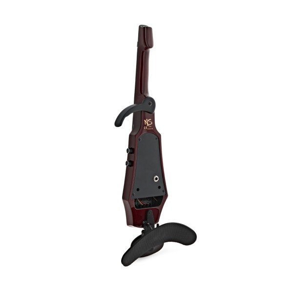 NS Design WAV5 Electric Violin, Transparent Red Gloss