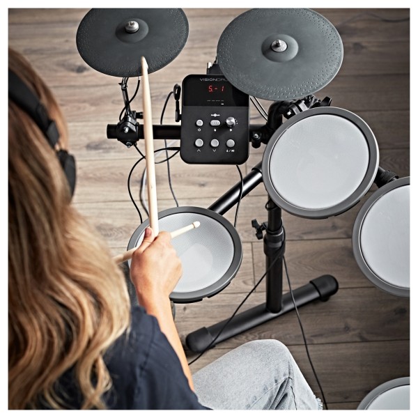 VISIONDRUM Electronic Drum Kit with Stool and Headphones