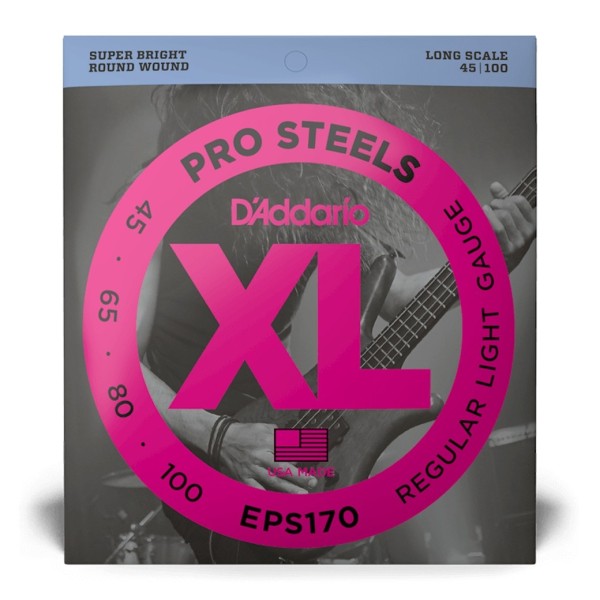 Daddario Eps170 Prosteels Bass Guitar Strings Light 45-100 Long Scale