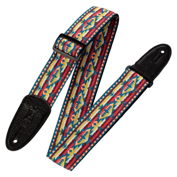 Levys 2 60s Style Hootenanny Jacquard Weave, Leather Back