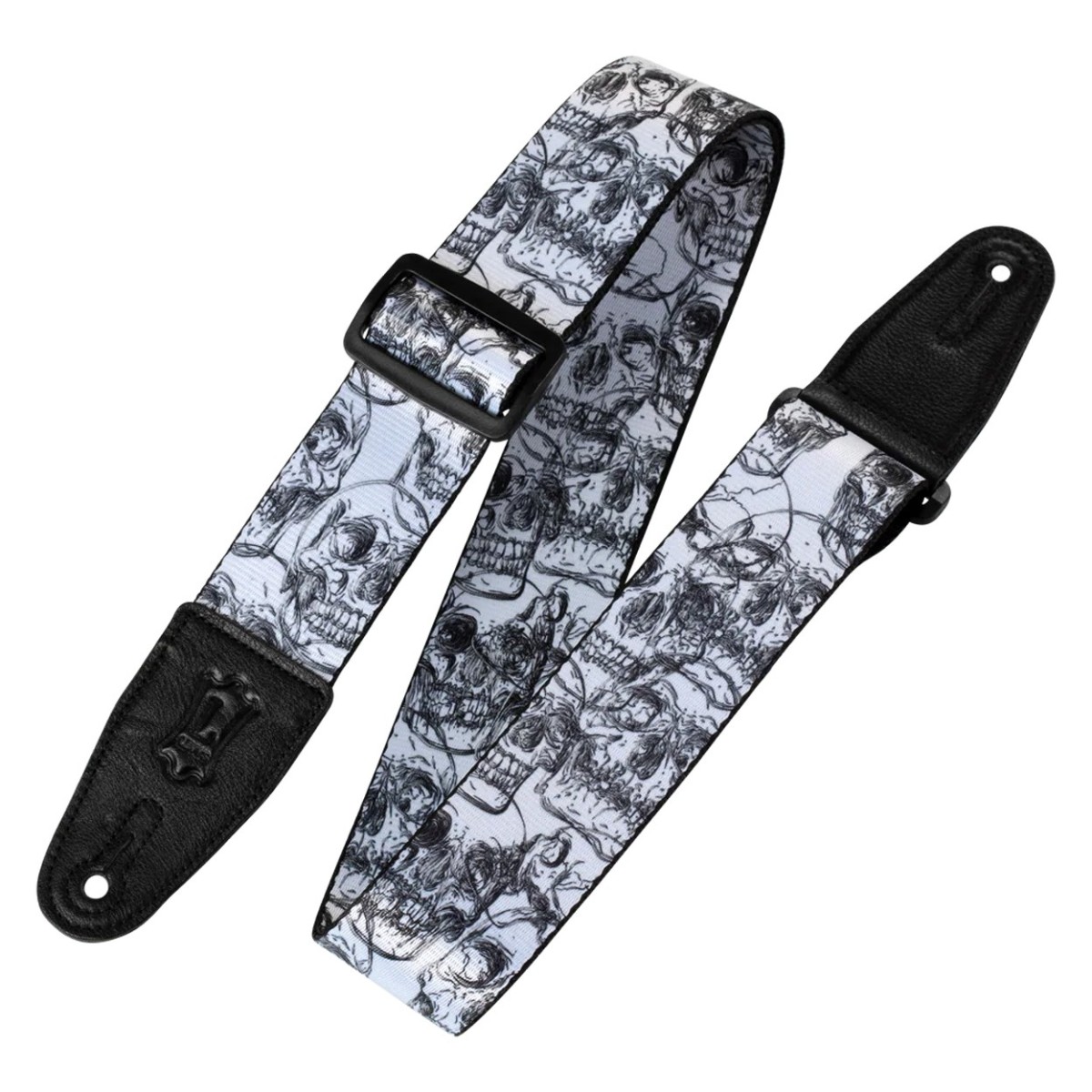 Levys 2 Sublimation Series Polyester Black And White Skulls