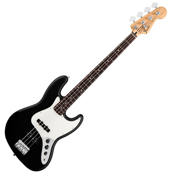 Fender Standard Jazz Bass Guitar, RW, Black