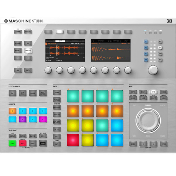 Native Instruments Maschine Studio Production Workstation, White