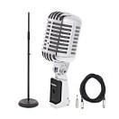 SubZero SZ-V1 Vintage Style Microphone, Stand Pack