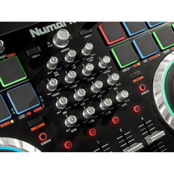Numark Mixtrack Quad DJコントローラー 製品情報：Mixtrack Quad：Numark