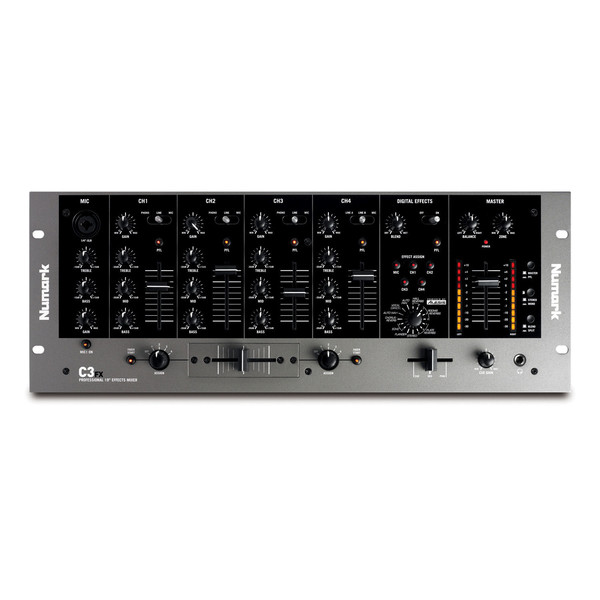 C3FX 4 Channel DJ Rack Mixer with Built In Effects