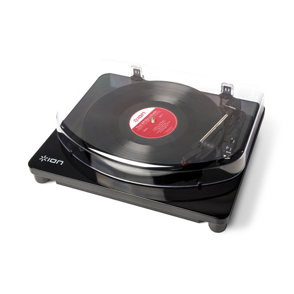 DISC ION Classic LP USB Turntable, Black at Gear4music