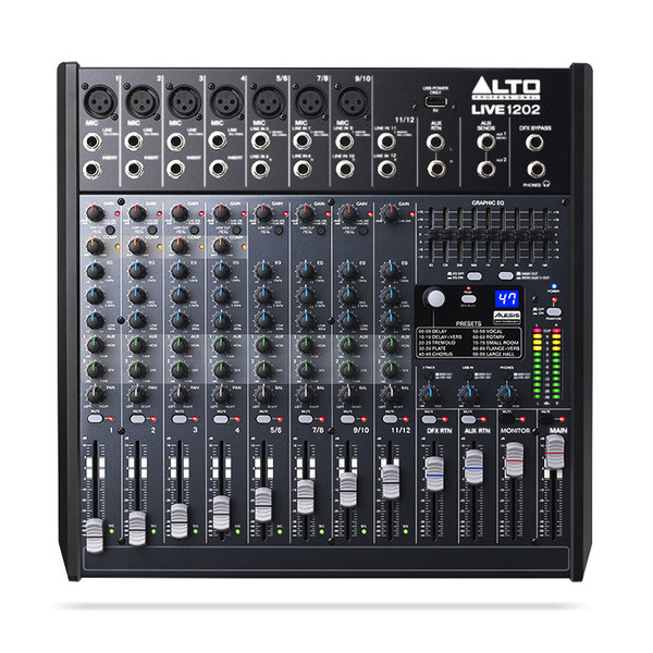 Alto Live 1202 12 Channel USB Mixer with DSP