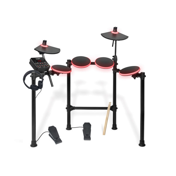 ION Redline Drums, Includes Headphones and Drum Sticks