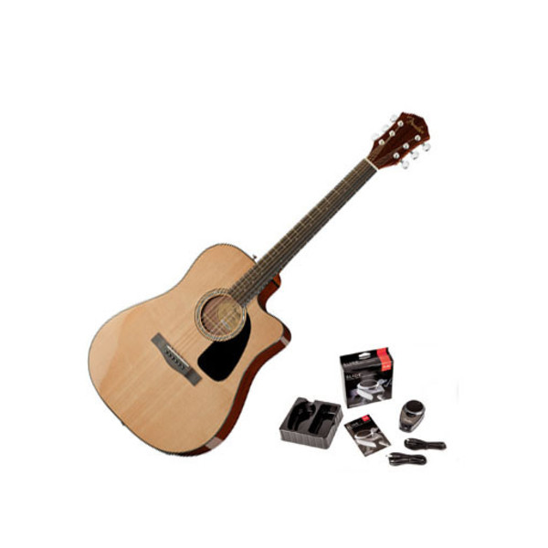 Fender FA-300CE Electro-Acoustic Songwriters Pack with Fender SLIDE 1