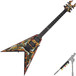 BC Rich Kerry King V2 Electric Guitar, New Flame Tribal Print