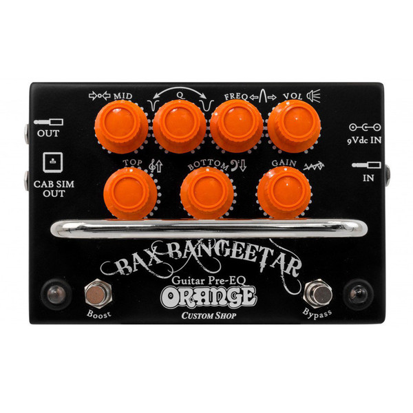 Orange BAX Bangeetar Guitar Pre-EQ Pedal, Black