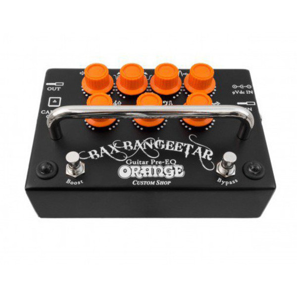 DISC Orange BAX Bangeetar Guitar Pre-EQ Pedal, Black | Gear4music