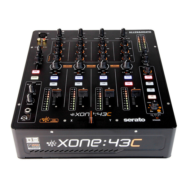Allen and Heath Xone: 43C 4 Channel DJ Mixer with Sound Card