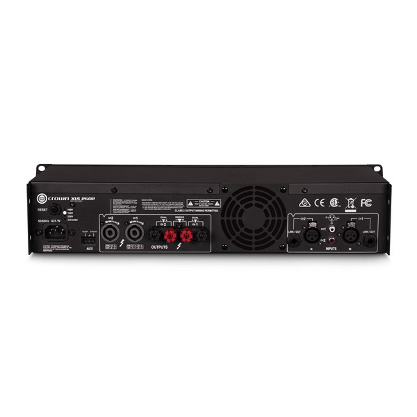 Crown XLS-2502 DriveCore 2 775W Stereo Power Amplifier Rear