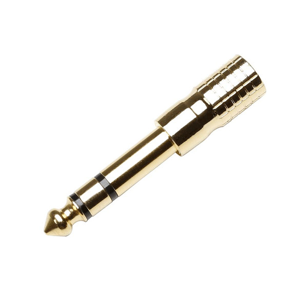 Adam Hall 3.5mm Stereo Jack Female to 6.3mm Stereo Jack Male, Gold