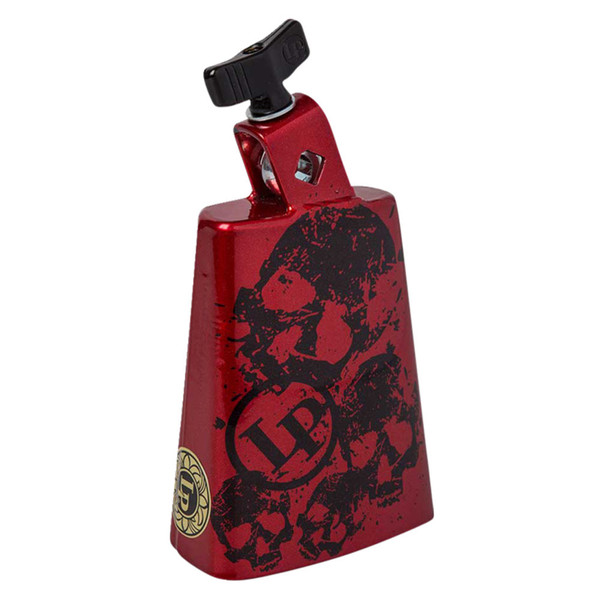 Latin Percussion Cow Bell Collect-A-Bells Black Beauty Red Skull