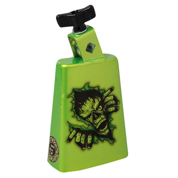 Latin Percussion Cow Bell Collect-A-Bells Black Beauty Zombie Green