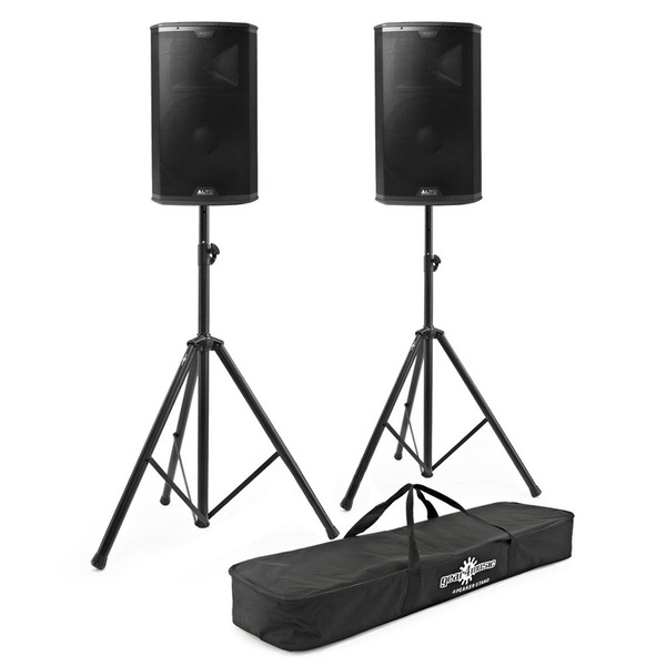 Alto Black 15 15'' 2-Way Active PA Speakers with FREE Stands (Pair)