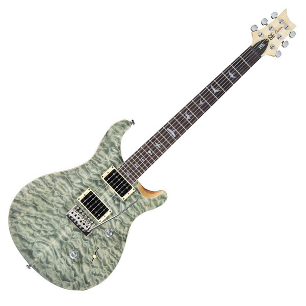 PRS SE Custom 24 Quilt Top Electric Guitar, Trampas Green