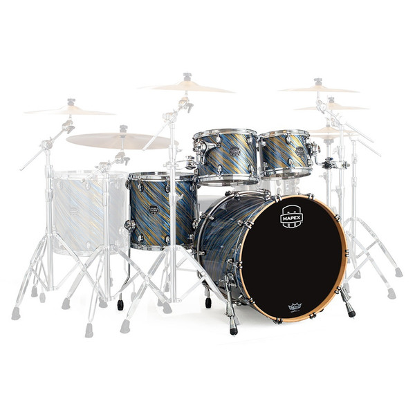 Mapex Saturn V 22'' Sound Wave Shell Pack, Marine Spiral