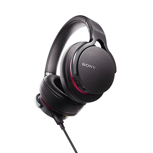 DISC Sony MDR-1A On-Ear Headphones with Mic/Remote, Black