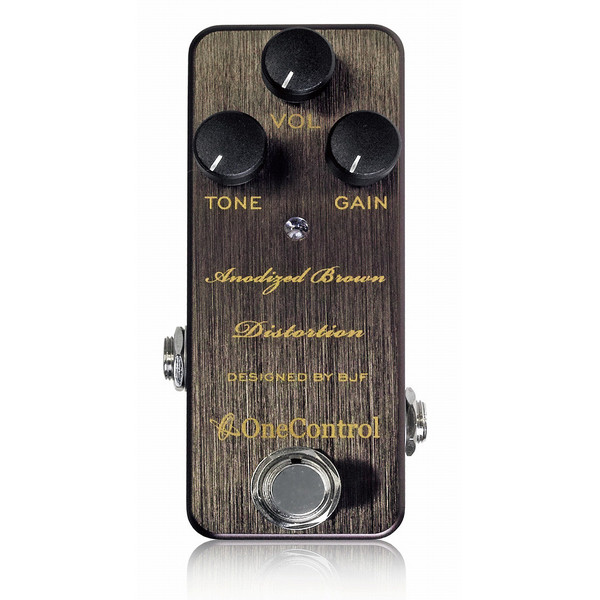 One Control Anodized Brown Distortion Guitar Effects Pedal