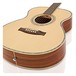 Deluxe Folk Acoustic Guitar Pack by Gear4music, Zebrano