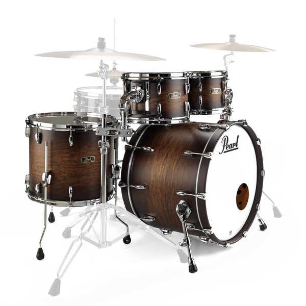 Pearl FW924XSP Wood Fiberglass Ltd Ed. Shell Pack, Satin Cocoa Burst