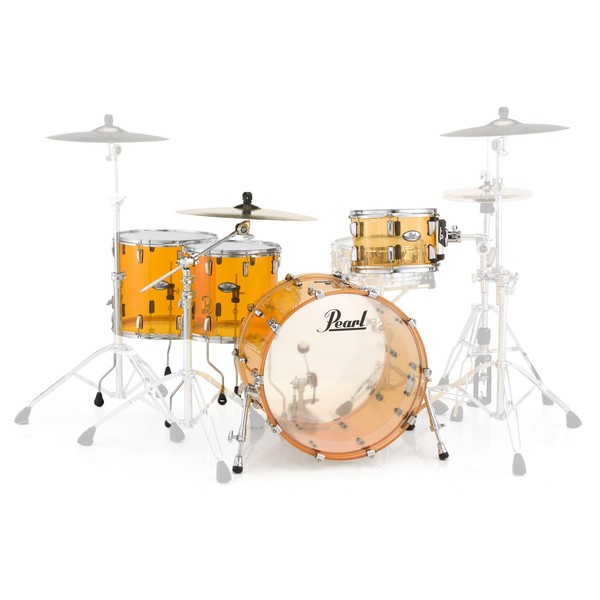 Pearl Crystal Beat 22'' Crossover 4 Pc Shell Pack, Tangerine Glass