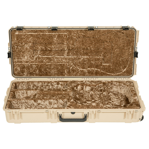 SKB Waterproof Classical Acoustic Guitar Case, Tan with Wheels