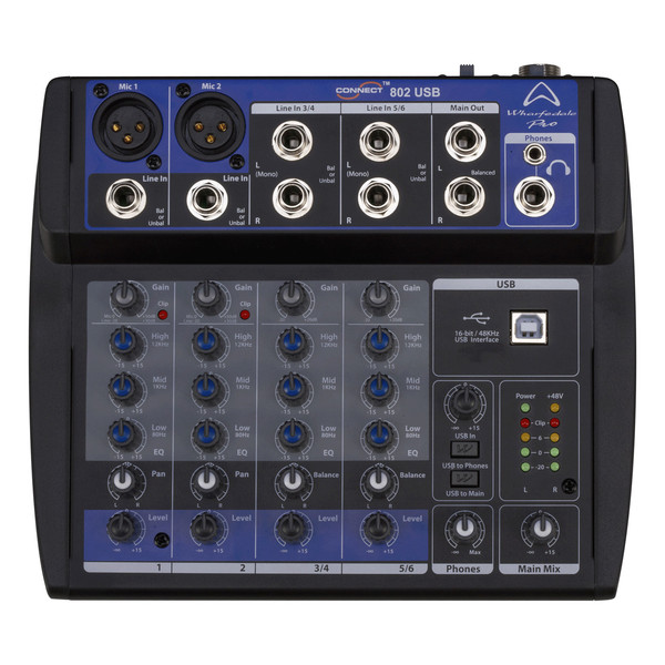 Wharfedale Pro Connect 802 USB Mixer